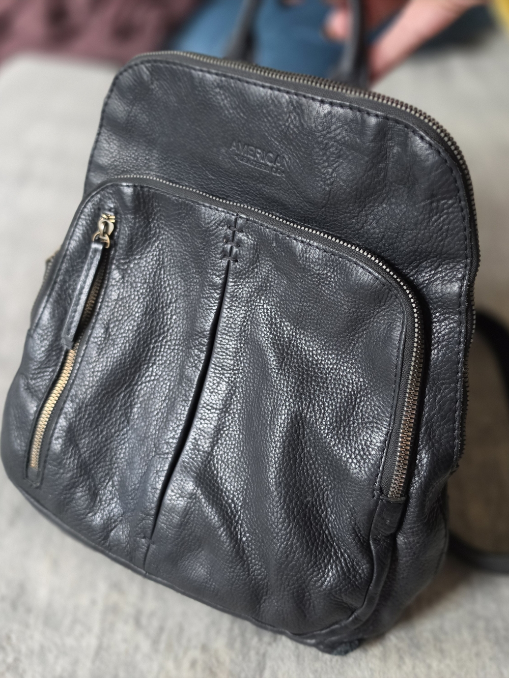 American Leather Co. Cleveland Leather Backpack black
